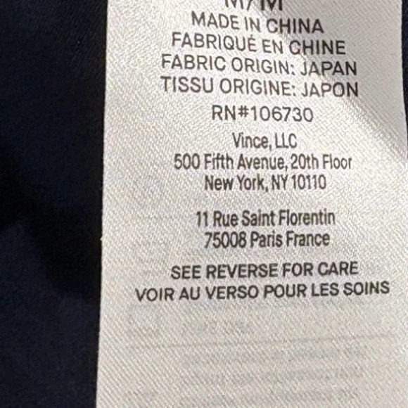 Vince Satin Cami – Coastal Midnight Blue – Size M – NWOT Minimalist Luxe Top - Picture 9 of 10